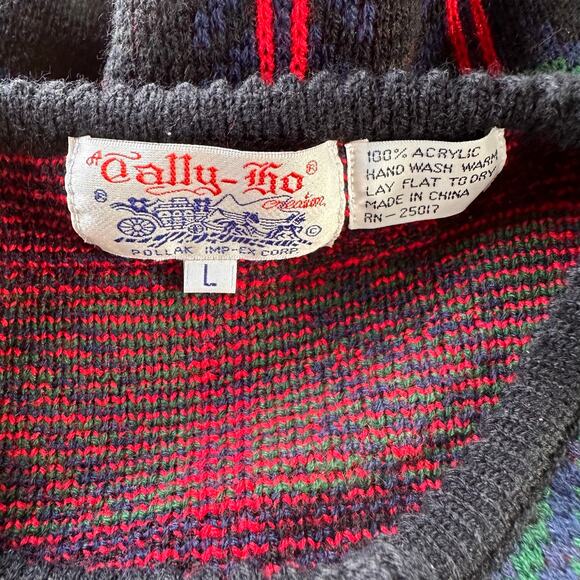 Vintage 80s/90s Chunky Knit Cardigan L - Picture 7 of 7